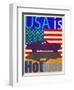 USA Is Hot Rods-Joost Hogervorst-Framed Art Print