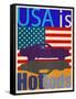 USA Is Hot Rods-Joost Hogervorst-Framed Stretched Canvas