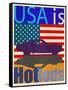 USA Is Hot Rods-Joost Hogervorst-Framed Stretched Canvas