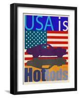 USA Is Hot Rods-Joost Hogervorst-Framed Art Print