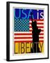 USA Is Liberty-Joost Hogervorst-Framed Art Print