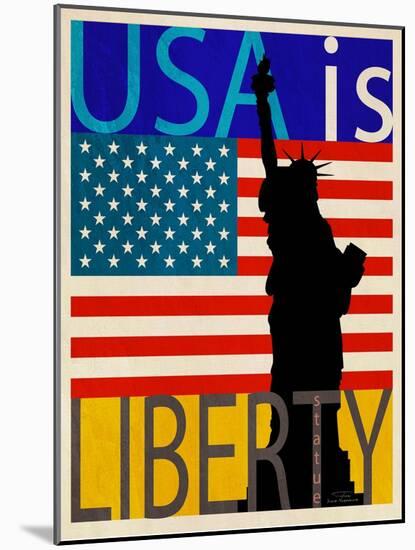 USA Is Liberty-Joost Hogervorst-Mounted Art Print