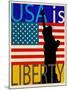 USA Is Liberty-Joost Hogervorst-Mounted Art Print