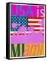 USA Is Miami-Joost Hogervorst-Framed Stretched Canvas