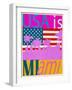 USA Is Miami-Joost Hogervorst-Framed Art Print