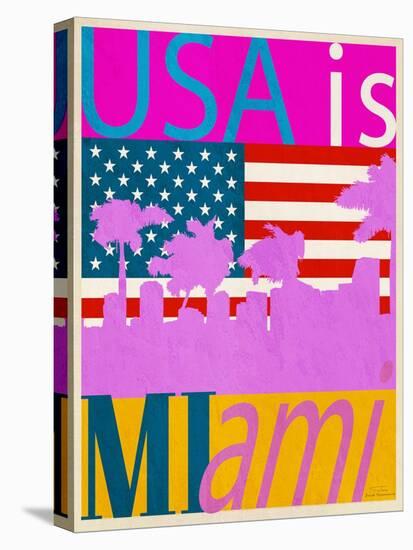 USA Is Miami-Joost Hogervorst-Stretched Canvas