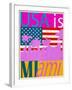 USA Is Miami-Joost Hogervorst-Framed Art Print