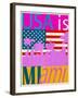 USA Is Miami-Joost Hogervorst-Framed Art Print