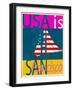 USA Is San Francisco-Joost Hogervorst-Framed Art Print