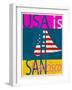 USA Is San Francisco-Joost Hogervorst-Framed Art Print