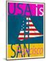 USA Is San Francisco-Joost Hogervorst-Mounted Art Print