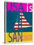 USA Is San Francisco-Joost Hogervorst-Stretched Canvas