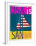 USA Is San Francisco-Joost Hogervorst-Framed Art Print