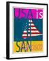 USA Is San Francisco-Joost Hogervorst-Framed Art Print