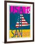 USA Is San Francisco-Joost Hogervorst-Framed Art Print