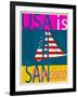 USA Is San Francisco-Joost Hogervorst-Framed Art Print