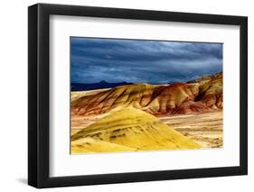 USA, John Day Fossil Beds, Painted Hills Unit Overlook-Bernard Friel-Framed Photographic Print