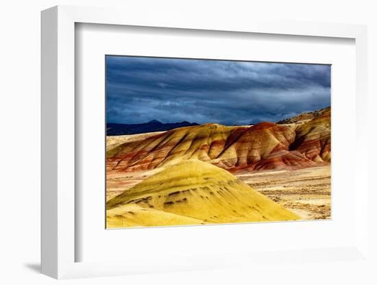 USA, John Day Fossil Beds, Painted Hills Unit Overlook-Bernard Friel-Framed Photographic Print