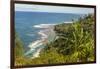 USA, Kauai, Coast. Coastline and ocean landscape.-Jaynes Gallery-Framed Photographic Print