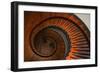 USA, Kentucky, Pleasant Hill, Spiral Staircase at the Shaker Village-Joanne Wells-Framed Photographic Print