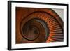 USA, Kentucky, Pleasant Hill, Spiral Staircase at the Shaker Village-Joanne Wells-Framed Photographic Print