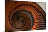 USA, Kentucky, Pleasant Hill, Spiral Staircase at the Shaker Village-Joanne Wells-Mounted Photographic Print