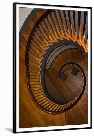 USA, Kentucky, Pleasant Hill, Spiral Staircase at the Shaker Village-Joanne Wells-Framed Premium Photographic Print