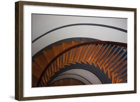 USA, Kentucky, Pleasant Hill, Spiral Staircase at the Shaker Village-Joanne Wells-Framed Photographic Print