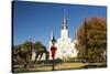 USA, LA, New Orleans. Jackson Square St Louis Cathedral Plaza d' Armas-Trish Drury-Stretched Canvas