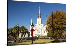 USA, LA, New Orleans. Jackson Square St Louis Cathedral Plaza d' Armas-Trish Drury-Stretched Canvas