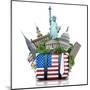 Usa, Landmarks USA-Dorian2013-Mounted Art Print