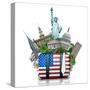 Usa, Landmarks USA-Dorian2013-Stretched Canvas