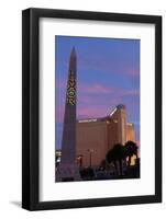 USA, Las Vegas, Hotel Mandala Bay and Luxor, Evening Light-Catharina Lux-Framed Photographic Print