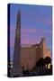 USA, Las Vegas, Hotel Mandala Bay and Luxor, Evening Light-Catharina Lux-Stretched Canvas