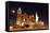 USA, Las Vegas, Hotel 'New York New York', Evening Light-Catharina Lux-Framed Stretched Canvas