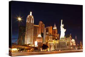 USA, Las Vegas, Hotel 'New York New York', Evening Light-Catharina Lux-Stretched Canvas