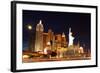 USA, Las Vegas, Hotel 'New York New York', Evening Light-Catharina Lux-Framed Photographic Print