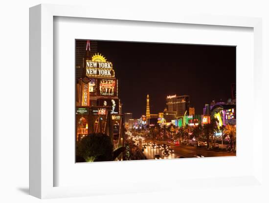 USA, Las Vegas, the Strip, Night Photography-Catharina Lux-Framed Photographic Print