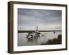 USA, Louisiana, Dulac, Bayou Fishing Boat by Lake Boudreaux-Walter Bibikow-Framed Photographic Print