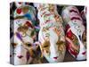 USA, Louisiana, New Orleans, French Quarter, French Market, Miniature Masks-Walter Bibikow-Stretched Canvas