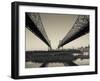 USA, Louisiana, New Orleans, Greater New Orleans Bridge and Mississippi River-Walter Bibikow-Framed Photographic Print