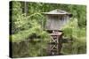 USA, Louisiana, New Orleans, Lafitte, Jean Lafitte NHP. Bayou cabin.-Cindy Miller Hopkins-Stretched Canvas