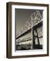 USA, Louisiana, New Orleans, the Greater New Orleans Bridge and Mississippi River-Walter Bibikow-Framed Photographic Print