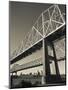 USA, Louisiana, New Orleans, the Greater New Orleans Bridge and Mississippi River-Walter Bibikow-Mounted Photographic Print