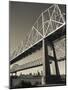USA, Louisiana, New Orleans, the Greater New Orleans Bridge and Mississippi River-Walter Bibikow-Mounted Photographic Print