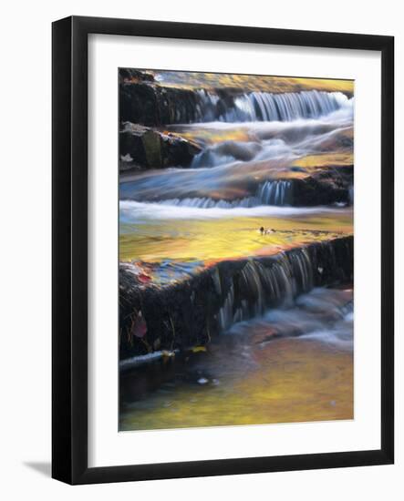 USA, Maine, Acadia National Park. Autumn Reflections in Stream-Jaynes Gallery-Framed Photographic Print