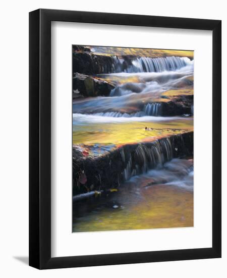 USA, Maine, Acadia National Park. Autumn Reflections in Stream-Jaynes Gallery-Framed Photographic Print