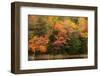 USA, Maine, Acadia National Park. Forest reflections in lake.-Jaynes Gallery-Framed Photographic Print