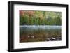 USA, Maine. Acadia National Park, morning fog at Bubble Pond.-Joanne Wells-Framed Photographic Print