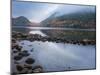 USA, Maine, Acadia National Park. Mountain and forest reflections in lake.-Jaynes Gallery-Mounted Photographic Print
